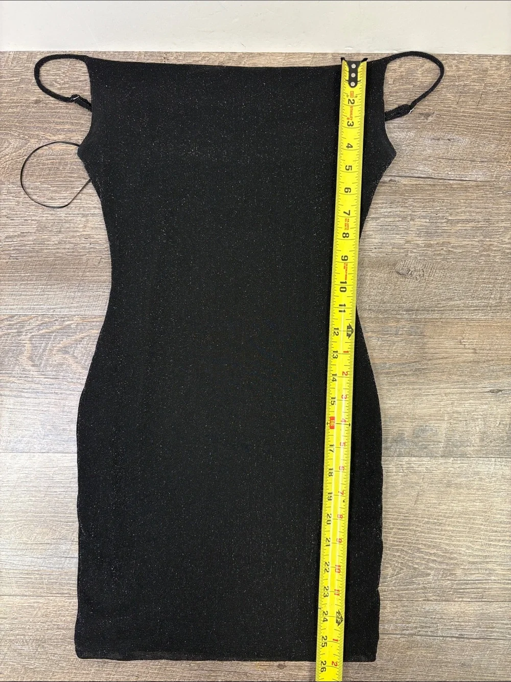 Hello Molly Black Metallic Glitter Bodycon Mini Dress Size Small US 4